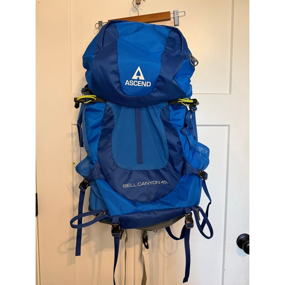 Ascend Bell Canyon 45L padded hiking backpack with suspended mesh back